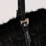 Rare Fendi Mink Zucca FF 1974 Large Roll Tote