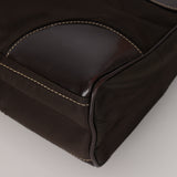 Vintage Prada 2002 Chocolate Tessuto Moon Bag
