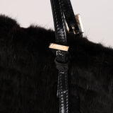 Rare Fendi Mink Zucca FF 1974 Large Roll Tote