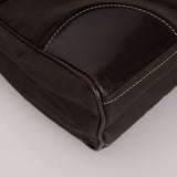 Vintage Prada 2002 Chocolate Tessuto Moon Bag
