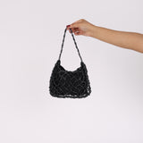 Rare Bottega Veneta Satin Beaded Net Mini Bag