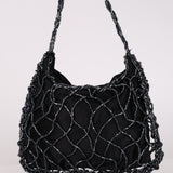 Rare Bottega Veneta Satin Beaded Net Mini Bag