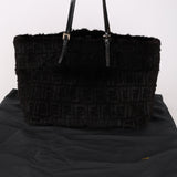 Rare Fendi Mink Zucca FF 1974 Large Roll Tote