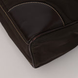 Vintage Prada 2002 Chocolate Tessuto Moon Bag
