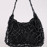 Rare Bottega Veneta Satin Beaded Net Mini Bag