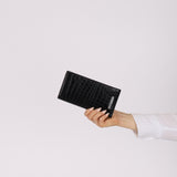 Saint Laurent Homme Croc Embossed Yen Wallet