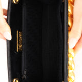 Rare Yves Saint Laurent Lizard Embossed Black Leather Clutch Bag