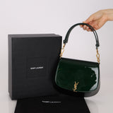 Saint Laurent Fir Leaf Patent Mini Nola Bag