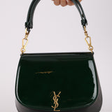 Saint Laurent Fir Leaf Patent Mini Nola Bag