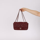 Limited Edition Chanel 2011 Calfskin Lucky Charms Embossed Large Single Flap