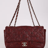 Limited Edition Chanel 2011 Calfskin Lucky Charms Embossed Large Single Flap