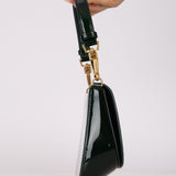 Saint Laurent Fir Leaf Patent Mini Nola Bag