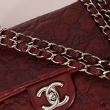 Limited Edition Chanel 2011 Calfskin Lucky Charms Embossed Large Single Flap