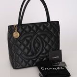 Chanel Medallion Timeless Tote Black Caviar 2005 GHW