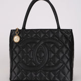 Chanel Medallion Timeless Tote Black Caviar 2005 GHW