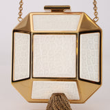 Limited Edition Louis Vuitton Alligator Minaudière Petit Bijou Clutch on Chain