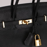 Hermès 2009 Noir Togo Retourne Birkin 25 GHW
