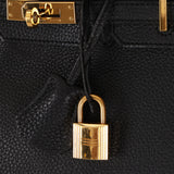Hermès 2009 Noir Togo Retourne Birkin 25 GHW