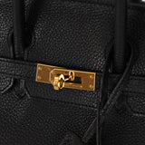 Hermès 2009 Noir Togo Retourne Birkin 25 GHW