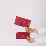 Limited Edition Louis Vuitton Grenade Alligator Louise Clutch