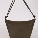 Loewe Dark Khaki Calfskin Mini Hammock Hobo