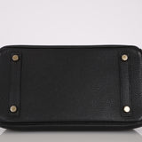 Hermès 2009 Noir Togo Retourne Birkin 25 GHW