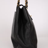 Chanel XL Supermodel Tote Black Caviar 1996 24K GP