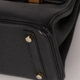 Hermès 2009 Noir Togo Retourne Birkin 25 GHW