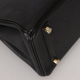 Hermès 2009 Noir Togo Retourne Birkin 25 GHW