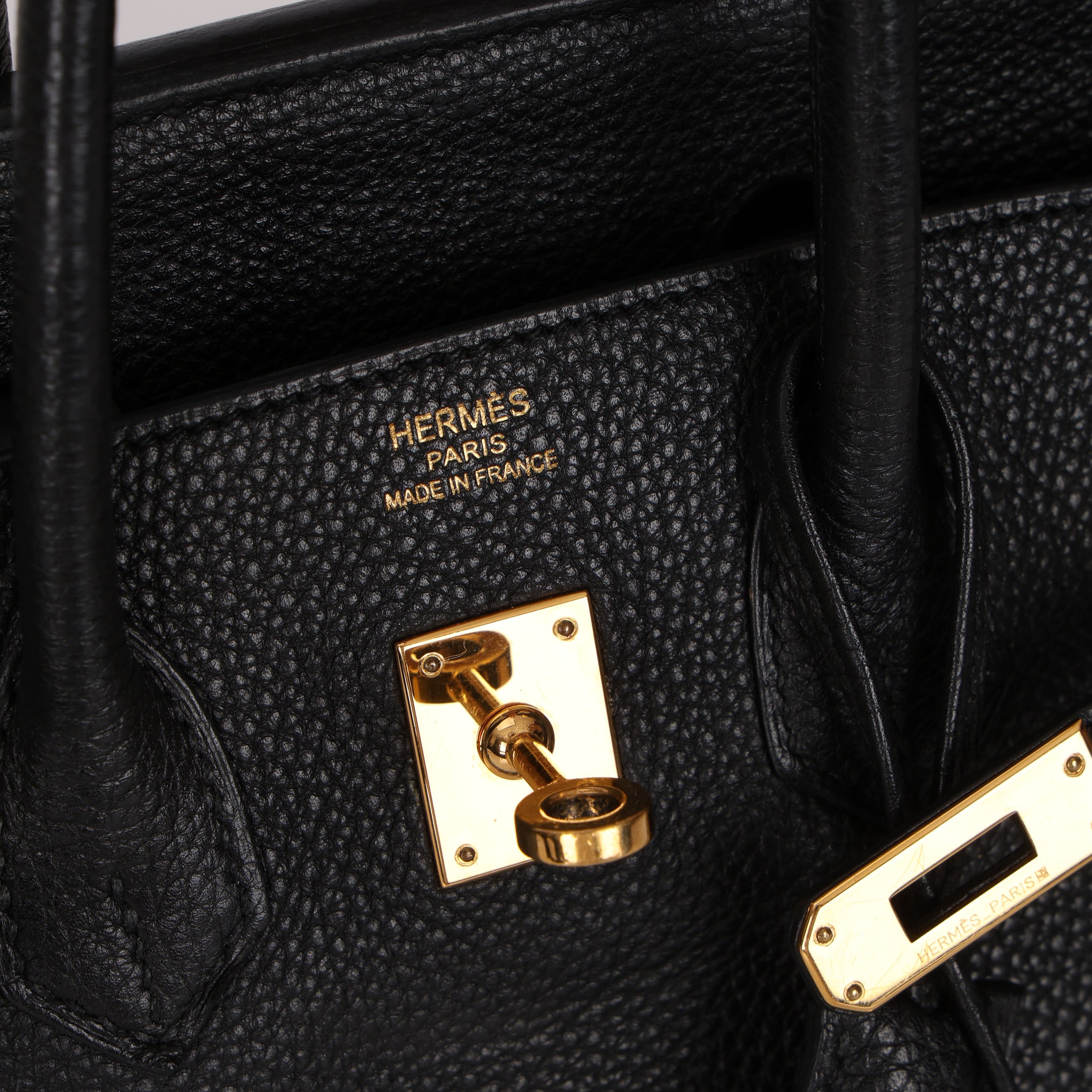 Hermès Birkin 25 Noir Togo Retourne 2009 GHW