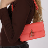 Louis Vuitton Sweet Coral Leather Bloom Wallet on Chain