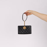 Chanel 2019 Black Lambskin Evening By The Sea Clutch