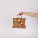 Limited Edition Hermès 2022 Biscuit Swift In and Out Birkin 25 PHW