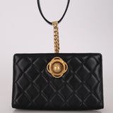 Chanel 2019 Black Lambskin Evening By The Sea Clutch