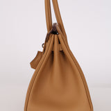 Limited Edition Hermès 2022 Biscuit Swift In and Out Birkin 25 PHW