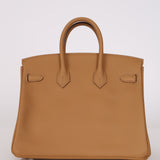 Limited Edition Hermès 2022 Biscuit Swift In and Out Birkin 25 PHW