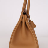Limited Edition Hermès 2022 Biscuit Swift In and Out Birkin 25 PHW