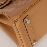 Limited Edition Hermès 2022 Biscuit Swift In and Out Birkin 25 PHW