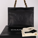 Chanel Timeless Tote Black Lambskin 1995 GHW