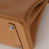 Limited Edition Hermès 2022 Biscuit Swift In and Out Birkin 25 PHW