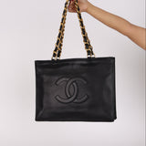 Chanel Timeless Tote Black Lambskin 1995 GHW
