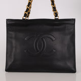 Chanel Timeless Tote Black Lambskin 1995 GHW