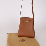 Hermès 1987 Gold Courchevel Kelly Sport 20 GHW