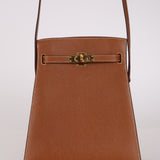 Hermès 1987 Gold Courchevel Kelly Sport 20 GHW