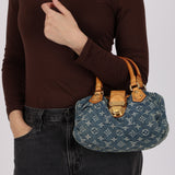 Louis Vuitton Monogram Denim Mini Pleaty Bag