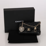Chanel Micro Classic Double Flap Black Lambskin 2022 GHW