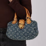 Louis Vuitton Monogram Denim Mini Pleaty Bag