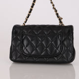 Chanel Micro Classic Double Flap Black Lambskin 2022 GHW