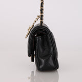 Chanel Micro Classic Double Flap Black Lambskin 2022 GHW