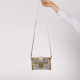 Louis Vuitton Metallic Silver Epi Petite Malle